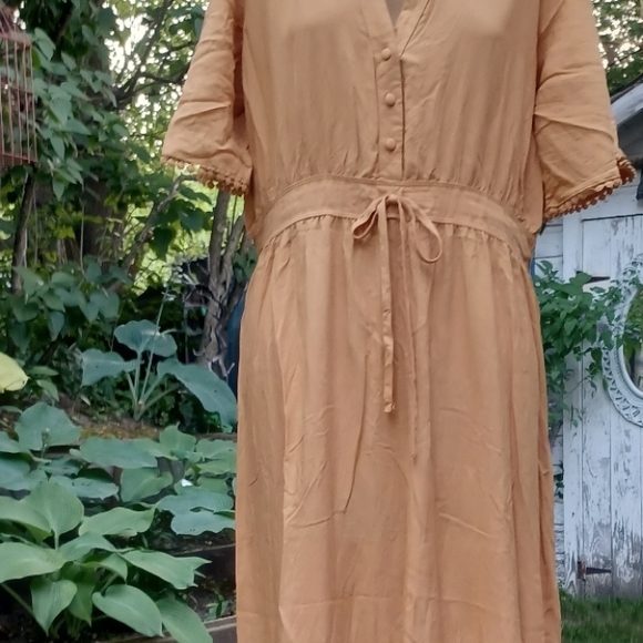 Peasant Maxi Dress - Picture 1 of 10